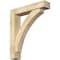 Ekena Millwork Thorton Block Rough Sawn Bracket w/ Offset Brace, Douglas Fir, 6"W x 28"D x 32"H BKT0604X28X32THR05RDF - alternate 1
